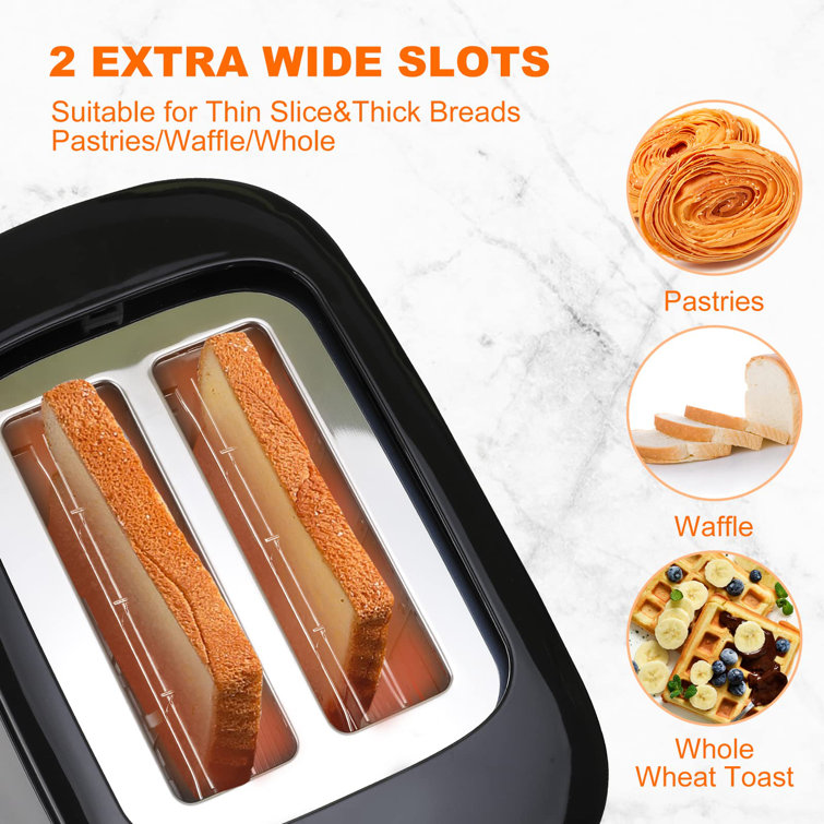 WRIWON Toaster 2 Slice Best Rated Prime Stainless Steel 2 Slice Toasters Extra Wayfair Canada